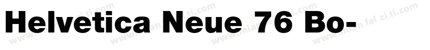 Helvetica Neue 76 Bo字体转换